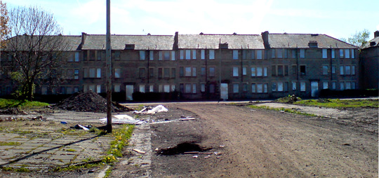 Tenement housing, Oatlands, Glasgow. May 2008.