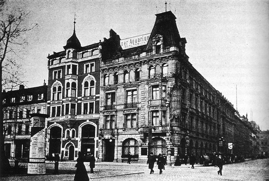 Berliner Aquarium, Unter den Linden. Circa 1900. Berliner Aquarium, Unter den Linden. Circa 1900.