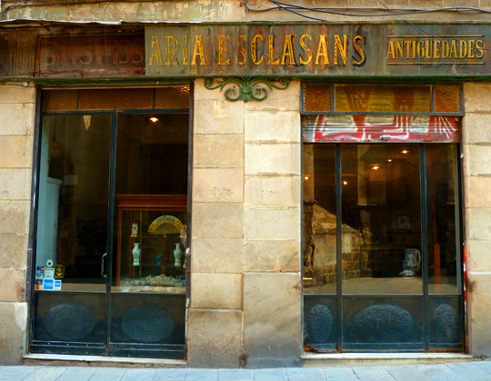 Antiques shop, Gothic Quarter, Barcelona
