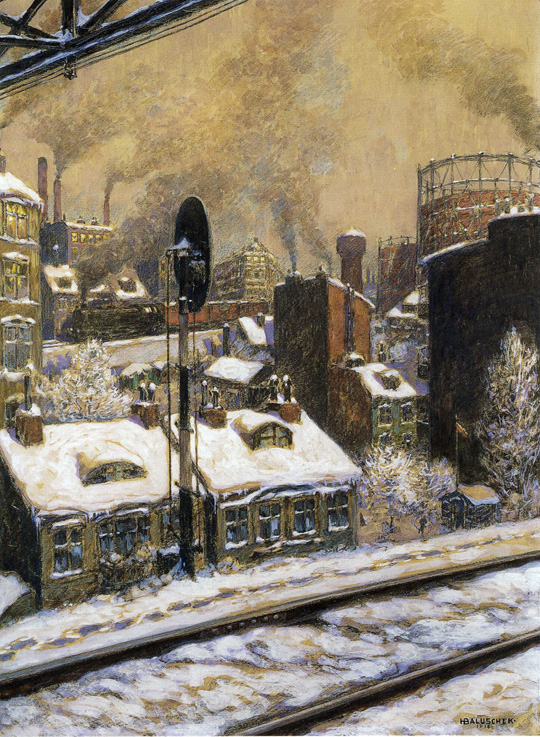 Hans Baluschek, Tiefer Schnee, 1918