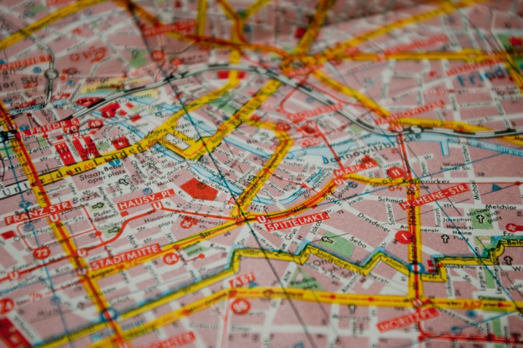 Falkplan Berlin, detail of area around the Spittelmarkt